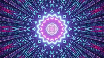 3D illustration of multicolored kaleidoscope pattern photo