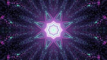 3D illustration of creative colorful kaleidoscope pattern photo