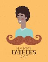 Fathers day celebration banner with man vector