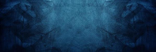 Dark blue cement or concrete wall for background or texture