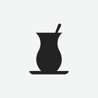 icono de vector de taza de té para diseño gráfico y web