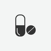 Medicina, farmacia, salud, cuidado icono vectorial para diseño gráfico y de sitios web vector