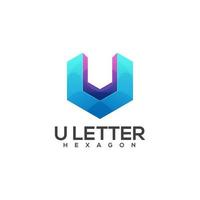 logo illustration, colorful v letter vector