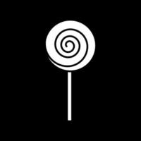 Lollipop dark mode glyph icon vector