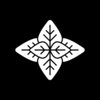 Mint dark mode glyph icon vector