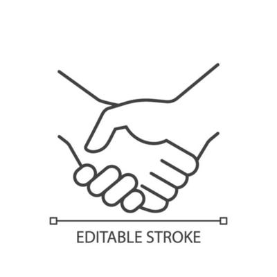 Handshake linear icon