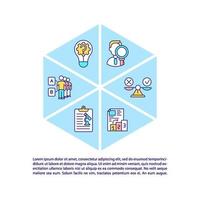 Scientific research concept icon with text vector