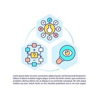 Scientific research concept icon with text vector