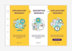 People in scientific research onboarding vector template