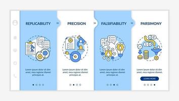 Repeating scientific study onboarding vector template