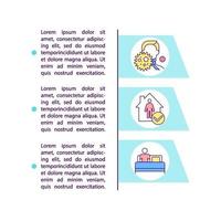 Stay at home with covid concept icon with text vector