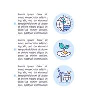 Promoting green recovery concept icon with text vector