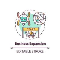 Business expansion concept icon