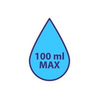 Liquids transportation rule color icon vector