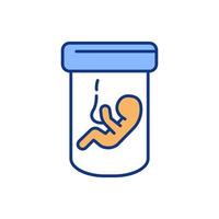 Premature infant support color icon vector