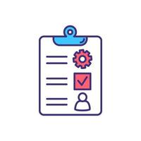 Audit color icon vector