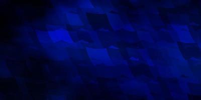 Dark BLUE vector background with set of hexagons.