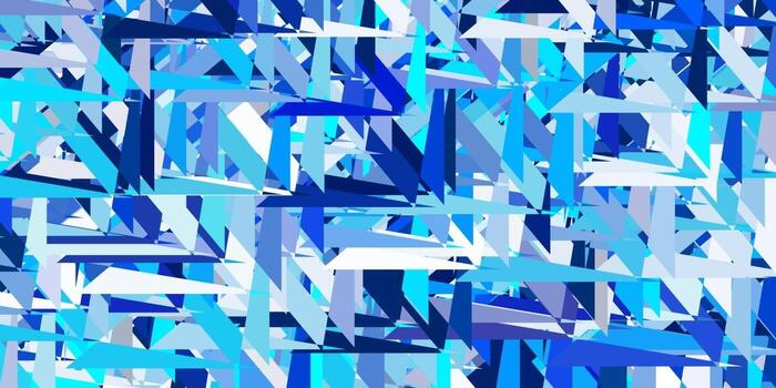 Light blue vector layout with triangle forms.