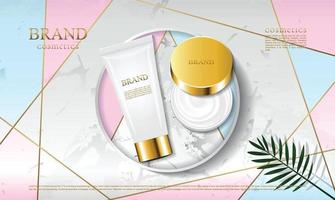 Unbranded blank cosmetics, soap, skincare, cream and shampoo packaging on a  fresh background. Skincare female and male skincare products packaging  24690926 Stock Photo at Vecteezy