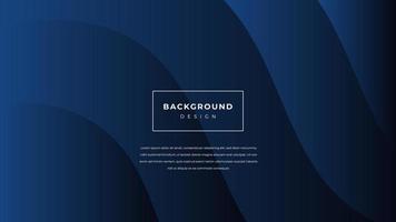 abstract background blue phantom. Trendy wave shapes composition. Dark blue paper waves abstract banner design. Elegant wavy vector background.