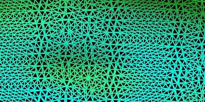 Light green vector triangle mosaic backdrop.