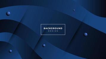 Dark blue background with abstract graphic elements for presentation background design. Luxurious and elegant wallpaper. vector