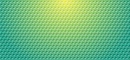 Abstract green gradient color geometric cube mosaic pattern background and texture. vector