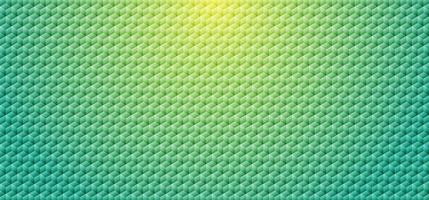 Abstract green gradient color geometric cube mosaic pattern background and texture. vector