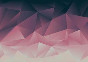 Abstract low polygon pink and blue gradient mosaic background. vector