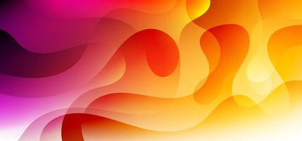 Abstract background trendy fluid vibrant color gradient shape dynamic with lighting effect vector