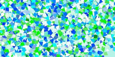 Light blue vector background with triangles.