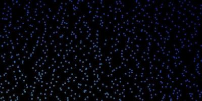 Dark BLUE vector texture with beautiful stars.