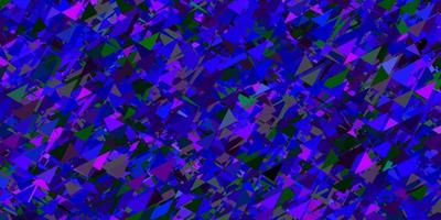 Dark multicolor vector background with polygonal forms.
