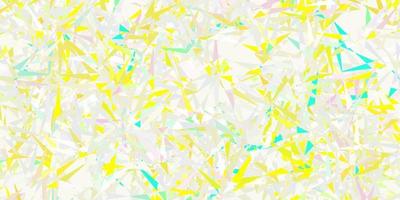 Light multicolor vector template with triangle shapes.
