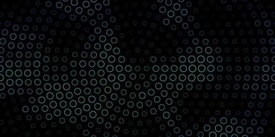 Dark BLUE vector backdrop with circles.