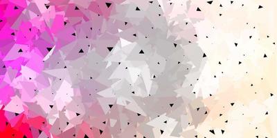 Light pink vector triangle mosaic design.