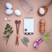 Fresh ingredients and a checklist photo