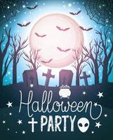 Happy Halloween party design vector