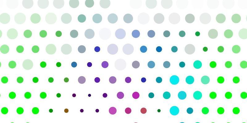 Light pink, green vector layout with circle shapes.