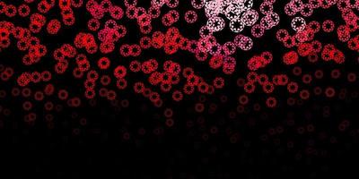 Dark pink, red vector backdrop with dots.