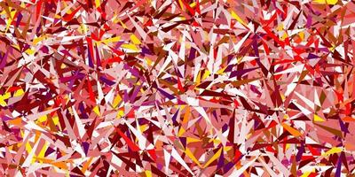 Light pink, yellow vector layout with triangle forms.