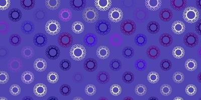 Dark purple vector backdrop with virus symbols.