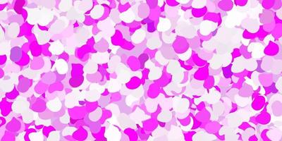 Light purple, pink vector backdrop with chaotic shapes.