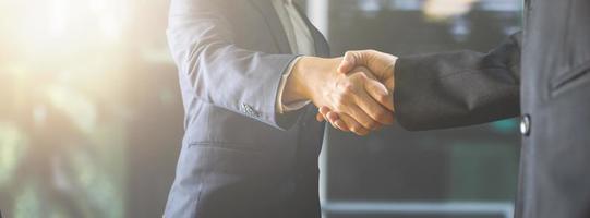 Business people shaking hands photo