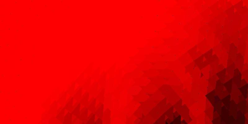 Dark red vector triangle mosaic template.