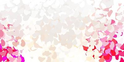 Light red vector background with random forms.