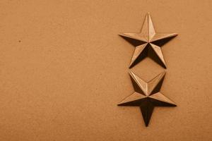 Golden star decoration textured background photo