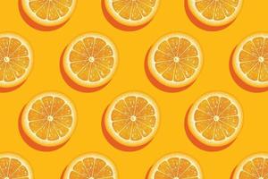 Slices of fresh orange summer background vector