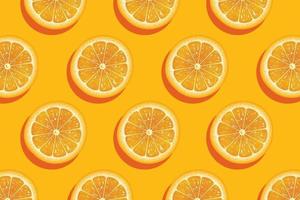 Slices of fresh orange summer background vector