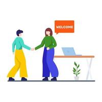 New Employee Welcome Concept vector